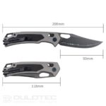 SRM Retriever 9203-AK2 Folding Knife - aluminum alloy handle and laminated 140Cr steel » Dulotec.com