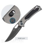 SRM Retriever 9203-AK2 Folding Knife - aluminum alloy handle and laminated 140Cr steel » Dulotec.com