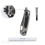 SRM Retriever 9203-AK2 Folding Knife - aluminum alloy handle and laminated 140Cr steel » Dulotec.com