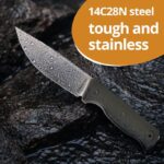 Dulotec Camper Fixed-Blade Knife – G10 handle and 14C28N stainless steel blade » Dulotec.com