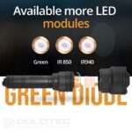 Dulotec Multi Zoom Flashlight, 1,200 lumens, up to 1,300 meters, with remote control » Dulotec.com