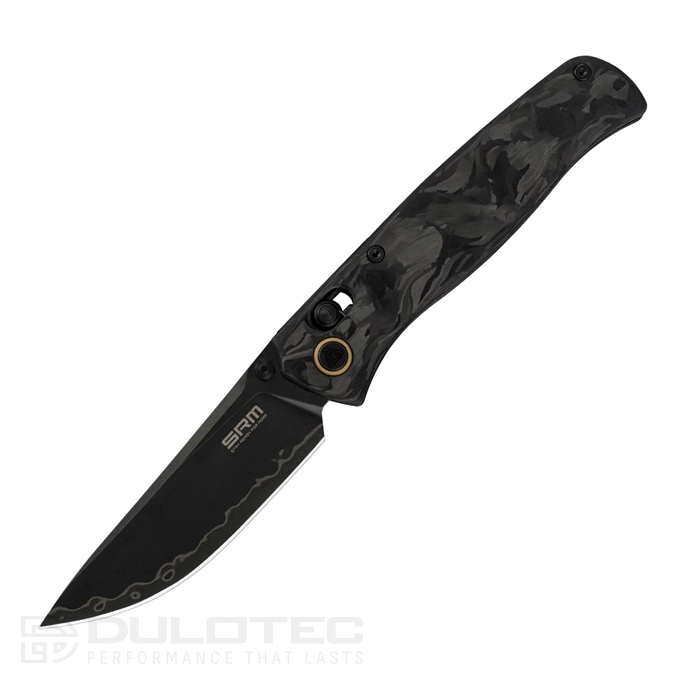 SRM Medal 255L-FB2 Folding Knife - Carbon Fiber Handle and Laminated 140Cr Steel » Dulotec.com
