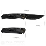SRM Medal 255L-FB2 Folding Knife - Carbon Fiber Handle and Laminated 140Cr Steel » Dulotec.com
