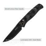 SRM Medal 255L-FB2 Folding Knife - Carbon Fiber Handle and Laminated 140Cr Steel » Dulotec.com