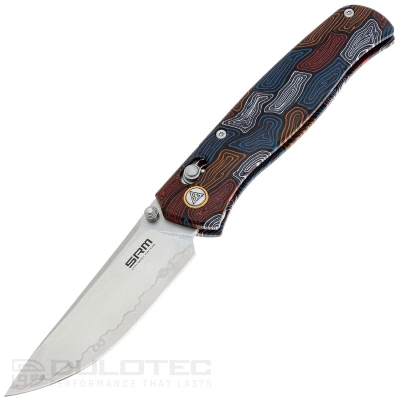 SRM Medal 255L-GQ Folding Knife - G10 handle and laminated 140Cr steel » Dulotec.com