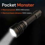 Dulotec C9 Dominator Flashlight - 3,000 lumens, up to 1,000 meters » Dulotec.com