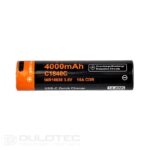 Vapcell Dulotec 18650 4000mAh 10A Battery - C1840C with Protection and USB-C Charging » Dulotec.com