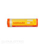 Vapcell Dulotec 21700 5000mAh 10A Battery - F2150M with terminals on one side for the Dulotec Defender flashlight » Dulotec.com