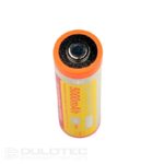 Vapcell Dulotec 21700 5000mAh 10A Battery - F2150M with terminals on one side for the Dulotec Defender flashlight » Dulotec.com