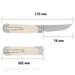 SRM 131M-GT Enso Folding Knife - G10 handle and 14C28N steel » Dulotec.com