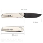 SRM 258L-GT2 Terrier Folding Knife - G10 handle and laminated 140Cr steel » Dulotec.com