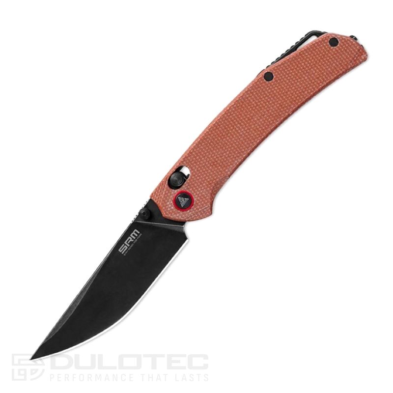 Asika SRM 411L-MN Folding Knife - Micarta handle and 14C28N steel » Dulotec.com
