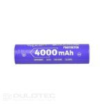 Vapcell 18650 Lithium-Ion Battery, 4000mAh, 10A, with Protection, Model B1840P » Dulotec.com