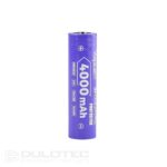 Vapcell 18650 Lithium-Ion Battery, 4000mAh, 10A, with Protection, Model B1840P » Dulotec.com