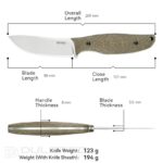 SRM Fossa 605T-MP Fixed-Blade Hunting Knife, Micarta » Dulotec.com