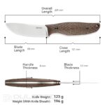 SRM Fossa 605T-MW Micarta Fixed-Blade Hunting Knife » Dulotec.com