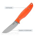 SRM Fossa 605T-GJ Fixed-Blade Knife – G10 and 14C28N » Dulotec.com
