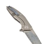 Dulotec Karma Damascus Folding Knife with a Titanium Handle » Dulotec.com