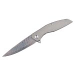 Dulotec Karma Damascus Folding Knife with a Titanium Handle » Dulotec.com