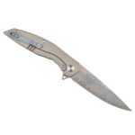 Dulotec Karma Damascus Folding Knife with a Titanium Handle » Dulotec.com