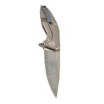 Dulotec Karma Damascus Folding Knife with a Titanium Handle » Dulotec.com