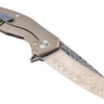 Dulotec Karma Damascus Folding Knife with a Titanium Handle » Dulotec.com