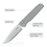 SRM 258L-GK2 Terrier Folding Knife – G10 and Laminated 140Cr Steel » Dulotec.com