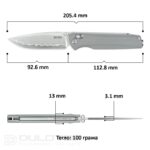 SRM 258L-GK2 Terrier Folding Knife – G10 and Laminated 140Cr Steel » Dulotec.com