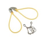 Titanium carabiner keychain shaped like a slingshot – EDC tool » Dulotec.com
