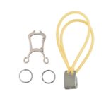 Titanium carabiner keychain shaped like a slingshot – EDC tool » Dulotec.com
