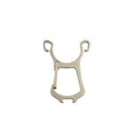 Titanium carabiner keychain shaped like a slingshot – EDC tool » Dulotec.com