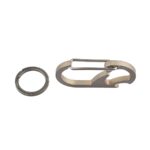 Titanium carabiner keychain with bottle opener » Dulotec.com