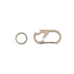 Titanium carabiner keychain with bottle opener » Dulotec.com
