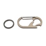 Titanium carabiner keychain with bottle opener » Dulotec.com