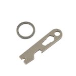 Titanium carabiner keychain with bottle opener » Dulotec.com