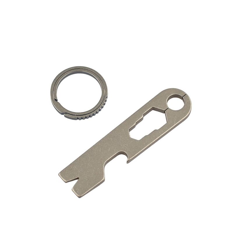 Titanium Mini Pry Bar Keychain with Bottle Opener » Dulotec.com