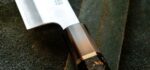 ZDP-189 Japanese Santoku Kitchen Knife, 180 mm, Carbon Fiber Handle » Dulotec.com