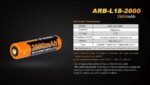Батерия Fenix ARB-L18-2600 - 18650 2600mAh » Dulotec.com