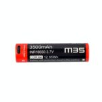 Батерия Vapcell Dulotec 18650 M35 3500mAh USB-C с изпъкнал плюс и защита » Dulotec.com
