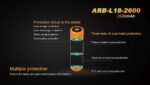 Батерия Fenix ARB-L18-2600 - 18650 2600mAh » Dulotec.com