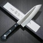 Кухненски нож Tojiro DP Damascus Santoku Knife 170мм F-331 - VG10 - ламинат 37 пласта » Dulotec.com