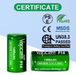 Батерия Vapcell 18350 F14 1400mАh 3A » Dulotec.com
