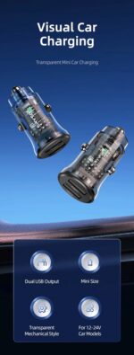 Зарядно за кола, USAMS US-CC162 C31 15W, 2 изхода А+А CC162CC01 » Dulotec.com Зарядно за кола, USAMS US-CC162 C31 15W, 2 изхода А+А CC162CC01 » Dulotec.com