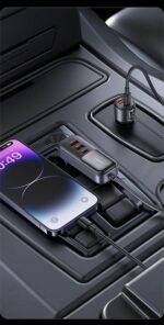 Зарядно за кола, USAMS S-CC213 C40 165W, 2 usb C + 3 usb A PPS, 5 изхода CC213CC01 » Dulotec.com