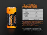 Батерия Fenix ARB-L16-700UP - 16340 700mAh » Dulotec.com