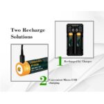 Батерия Vapcell P1835A 18650 3500mAh 10A със защита и Micro USB зареждане » Dulotec.com