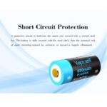 Батерия Vapcell P1608A 16340 800mAh със защита и Micro USB зареждане » Dulotec.com