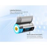 Батерия Vapcell P1608A 16340 800mAh със защита и Micro USB зареждане » Dulotec.com