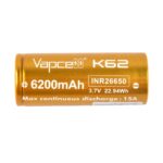 Батерия Vapcell 26650 K62 6200mAh 15A » Dulotec.com