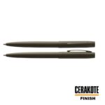 Химикалка Fisher Space Pen Cap-O-Matic Ceracote Flat dark earth M4H265 в подаръчна кутия » Dulotec.com